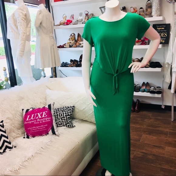 Chico's Dresses & Skirts - Chico’s Green Short sleeve Maxi Dress